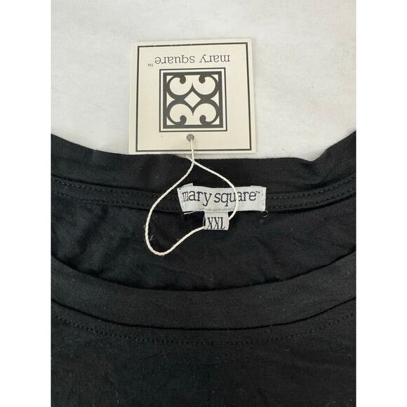 NWT Mary Square My Mascara Ran and I'm Counting It As Exercise Tee Black - XXL - Picture 4 of 6